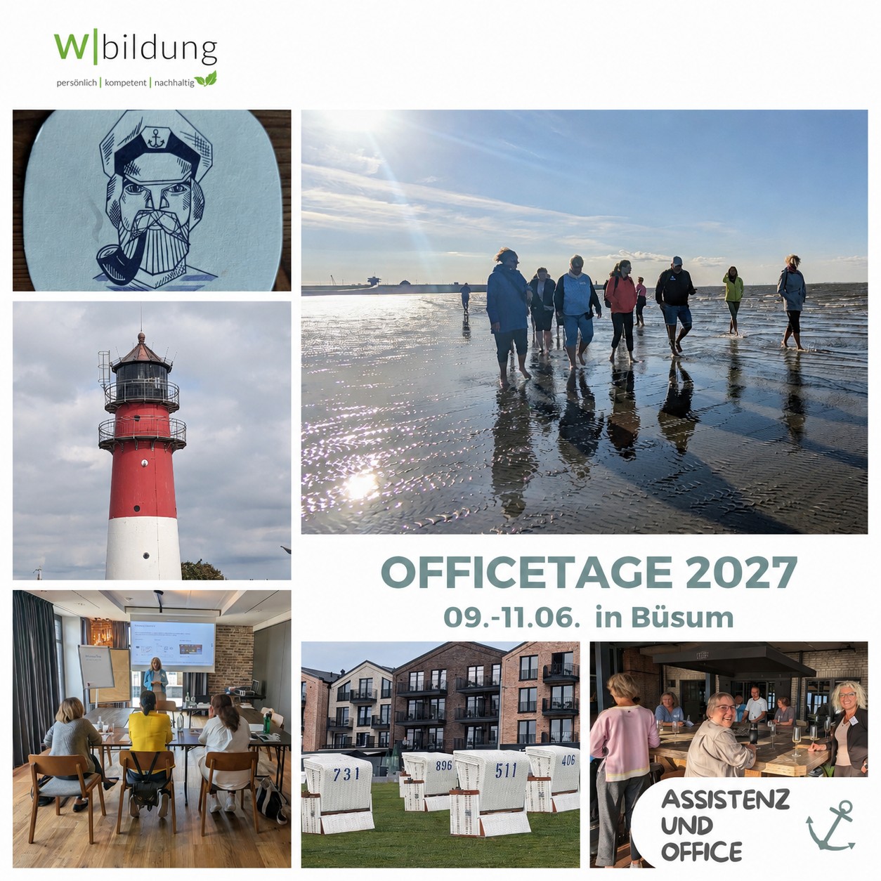 Officetage 2027, am 09.-11.06.2027 in Büsum
Top-Veranstaltungshotel, direkt an der Nordsee: Lighthouse Hotel & Spa
